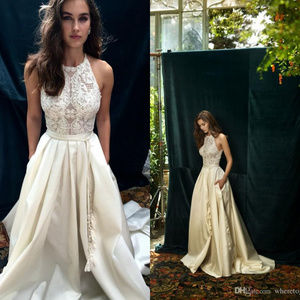 Ivory Lihi Hod 2017 Ivory Lace Boho Wedding Dress